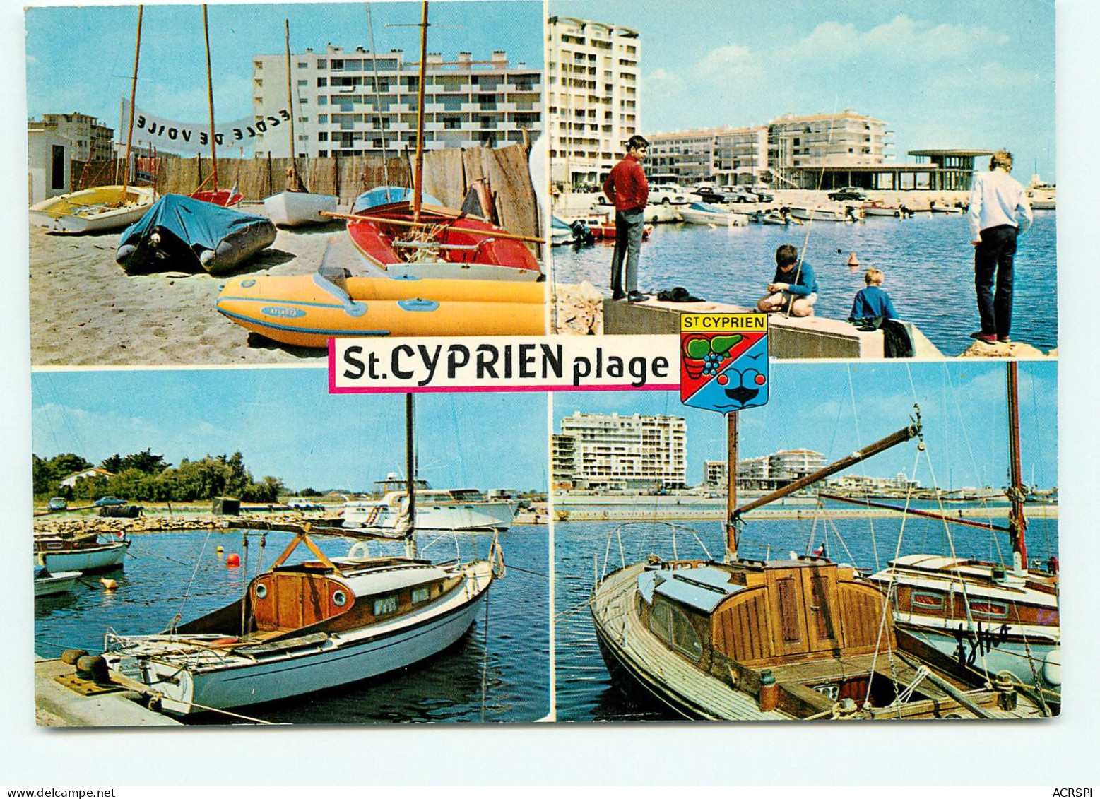 Saint Cyprien, Multi Vues 8 (scan Recto-verso) KEVREN0065 - Saint Cyprien