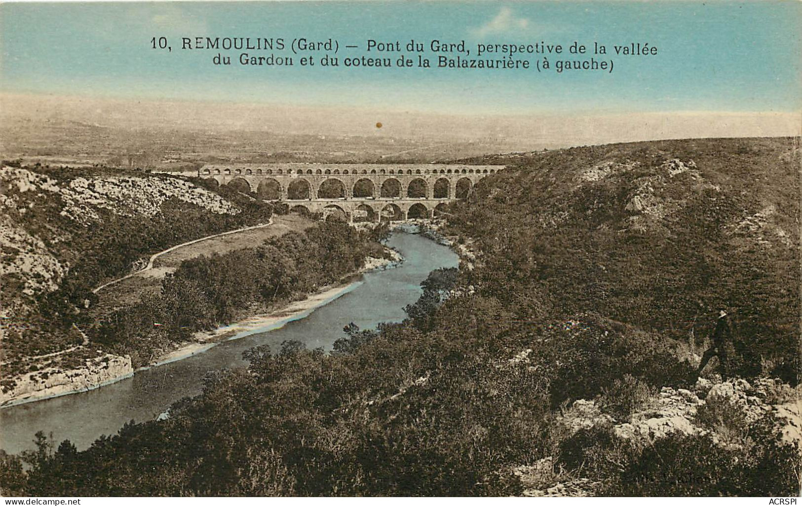 Remoulins, Pont Du Gard, Vue Generale (scan Recto-verso) KEVREN0085 - Remoulins