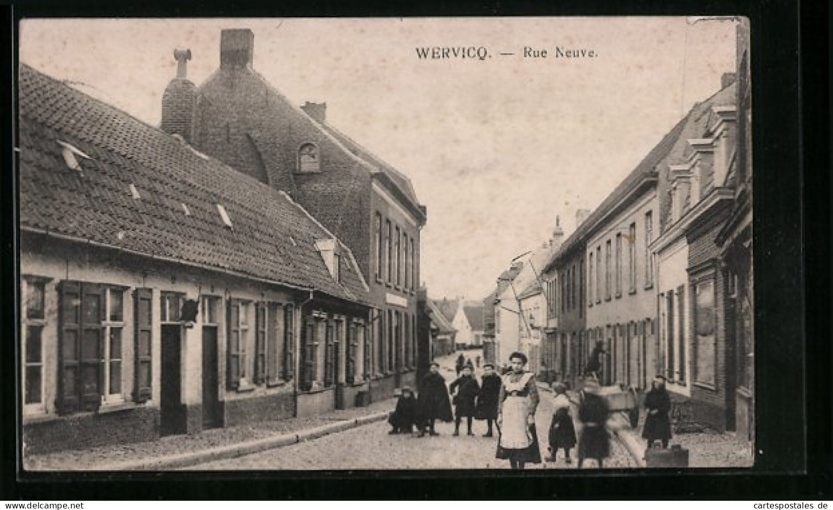 AK Wervik, Nieuwstraat, Rue Neuve  - Wervik