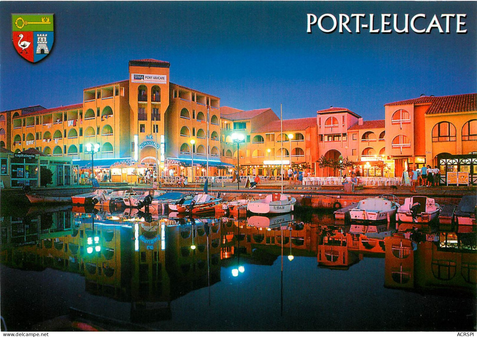 Port Leucate, La Port, Les Quais, Les Residences, Vue De Nuit (scan Recto-verso) KEVREN0081 - Leucate