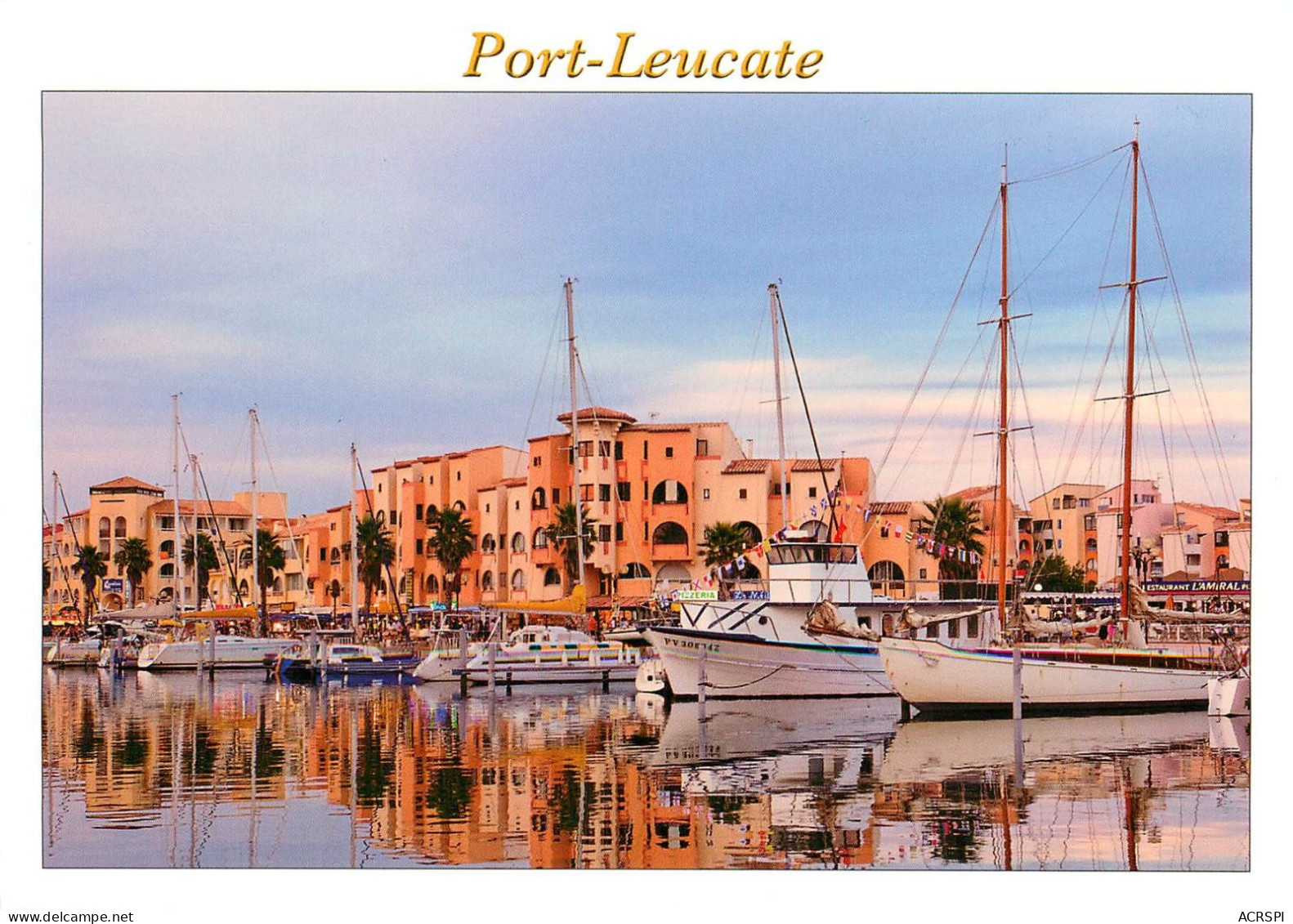 Port Leucate, Crepuscule Sur Le Port (scan Recto-verso) KEVREN0081 - Leucate