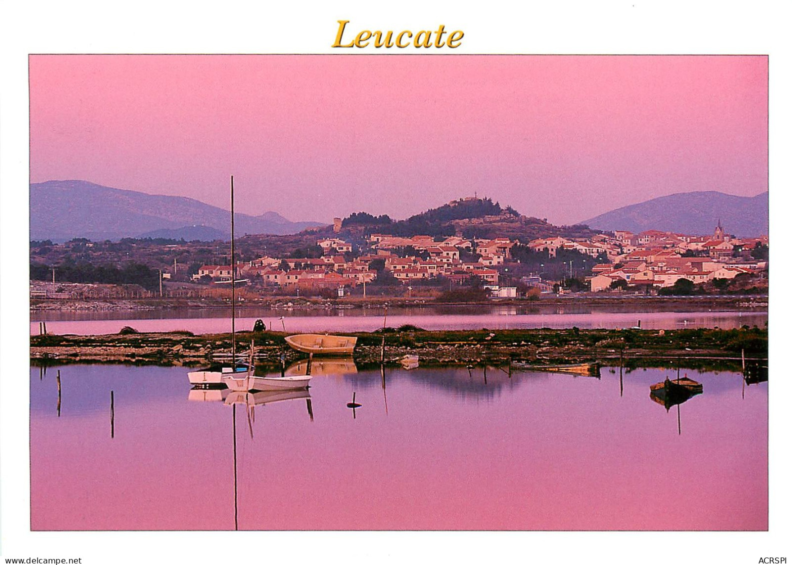 Leucate, Levée Du Jour Sur L'Etang Et Le Village (scan Recto-verso) KEVREN0081 - Leucate