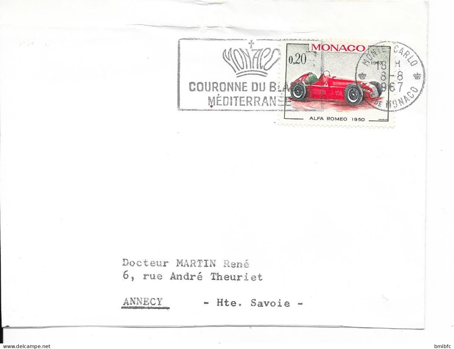 Sur Lettre De 1967 - Lettres & Documents