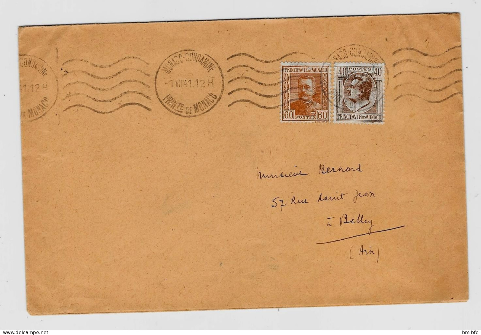 Sur Lettre De 1941 - Storia Postale