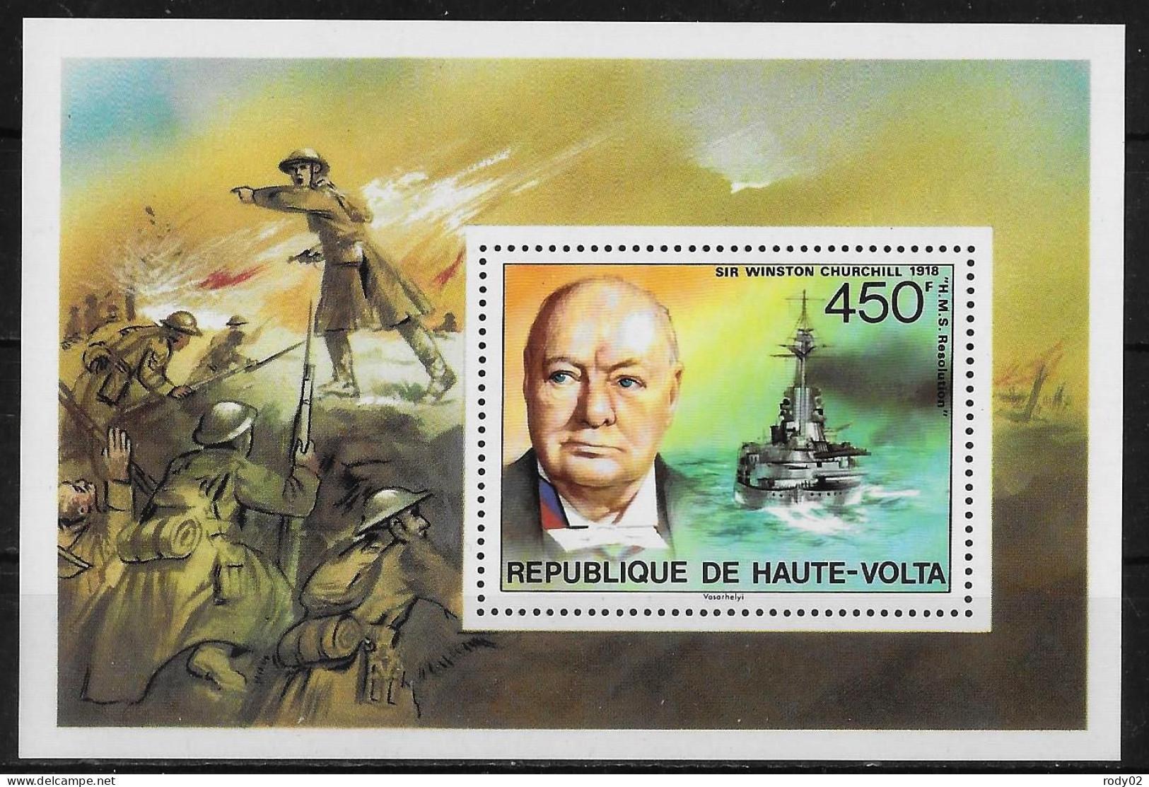 HAUTE-VOLTA - WINSTON CHURCHILL - BF 5Z - NEUF** MNH - Sir Winston Churchill