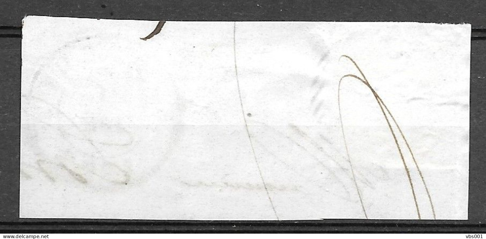 OBP7 Op Fragment, Met 4 Randen En Met Balkstempel P112 Stavelot (zie Scans) - 1851-1857 Médaillons (6/8)