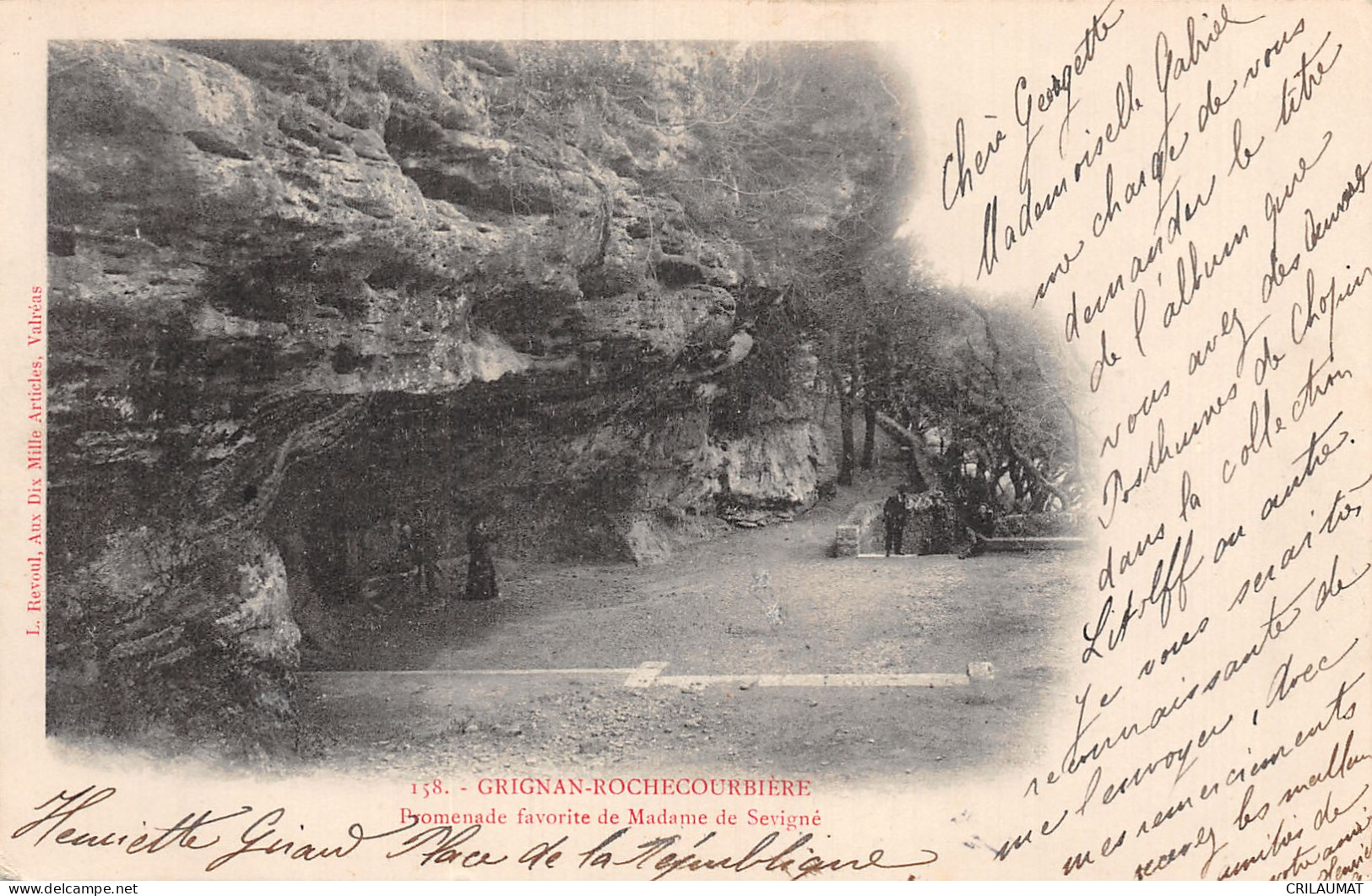 26-GRIGNAN ROCHECOURBIERE-N°T2988-B/0009 - Grignan