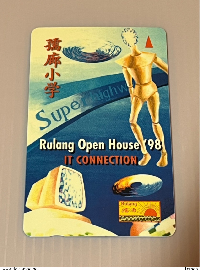 Mint Singapore Telecom GPT Singtel Phonecard, Rulang School Open House ’98, Set Of 1 Mint Card In Folder - Singapour