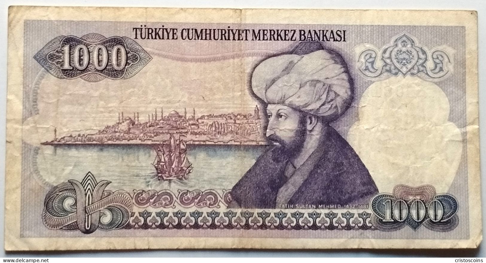 Turchia 1000 Lira 1986 P.-196  (B/78 - Turquia