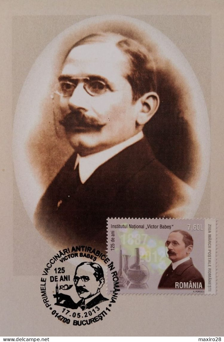 Victor Babes - Rare SET 2 Maxi Card, Maximum, Romania (Medicine, Nobel, Personalities) - Maximumkaarten