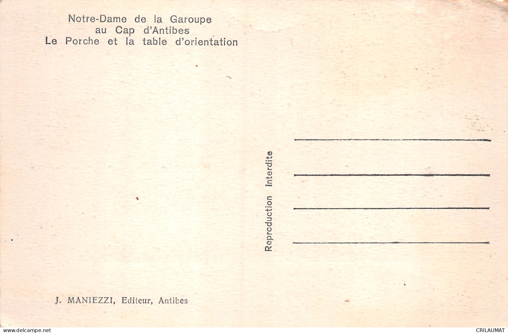 06-CAP D ANTIBES-N°T2990-E/0045 - Cap D'Antibes - La Garoupe