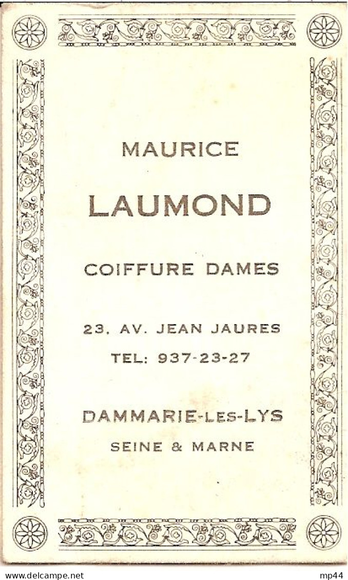 1J1 --- Carte Parfumée Cheramy Parfum Espace M.Laumond, 77 Dammarie-les-Lys Calendrier 1965 - Modernes (à Partir De 1961)