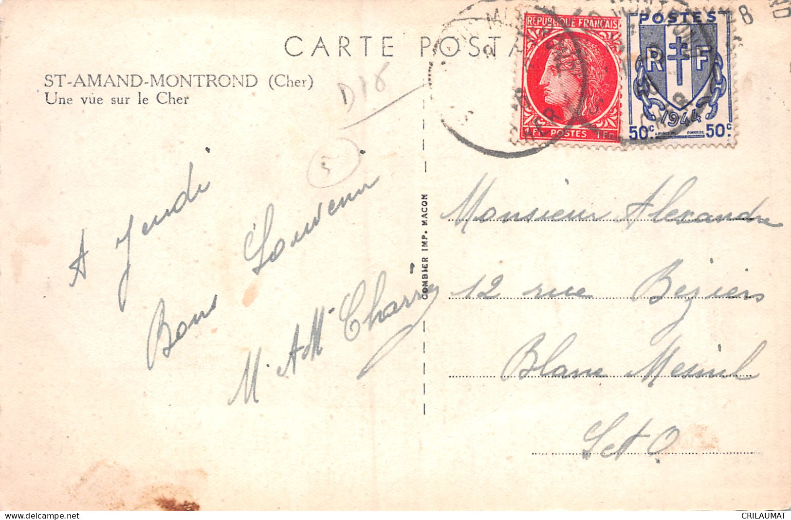 18-SAINT AMAND MONTROND-N°T2991-A/0153 - Saint-Amand-Montrond