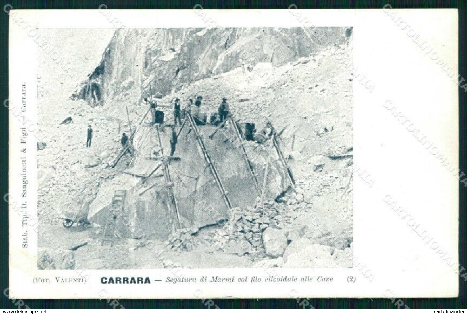 Massa Carrara Segatura Di Marmi Alle Cave Cartolina RB6913 - Massa