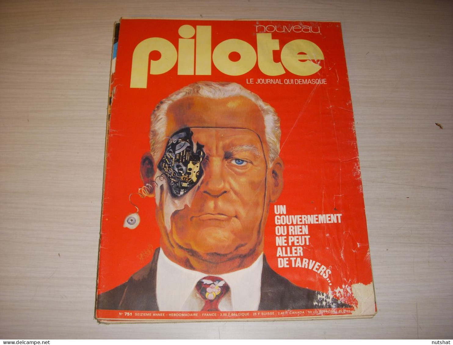 PILOTE 751 28.03.74 ANGELO RINALDI AMERICAN DREAM ALESSANDRINI TRACES HUMIDITE - Pilote