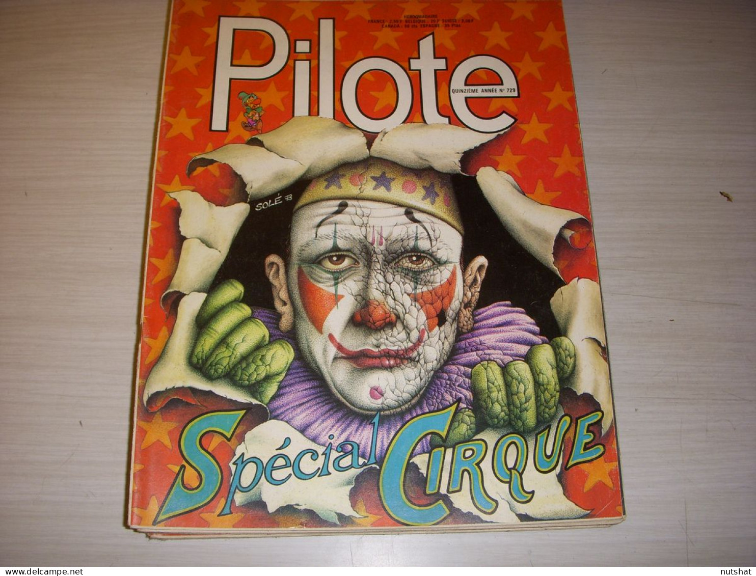 PILOTE 729 25.10.73 SPECIAL CIRQUE GENIE Des ALPAGES THORKAEL - Pilote