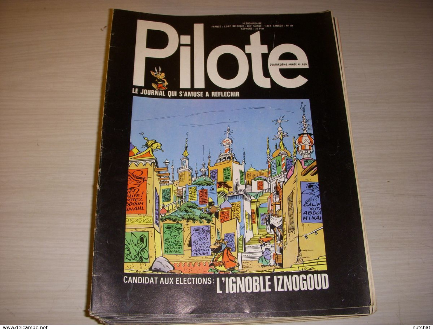 PILOTE 665 03.08.72 HISTOIRES D'HUMOUR SEBASTIEN CHAMFORT CARICATURE ART INDIEN - Pilote