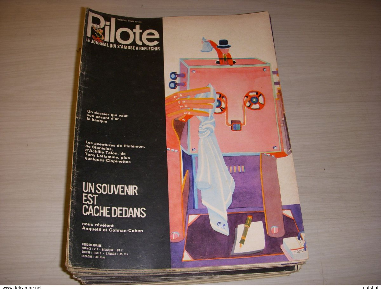 PILOTE 622 07.10.71 ASTERIX BLUEBERRY LAFLAMME PHILEMON TALON LA BANQUE - Pilote