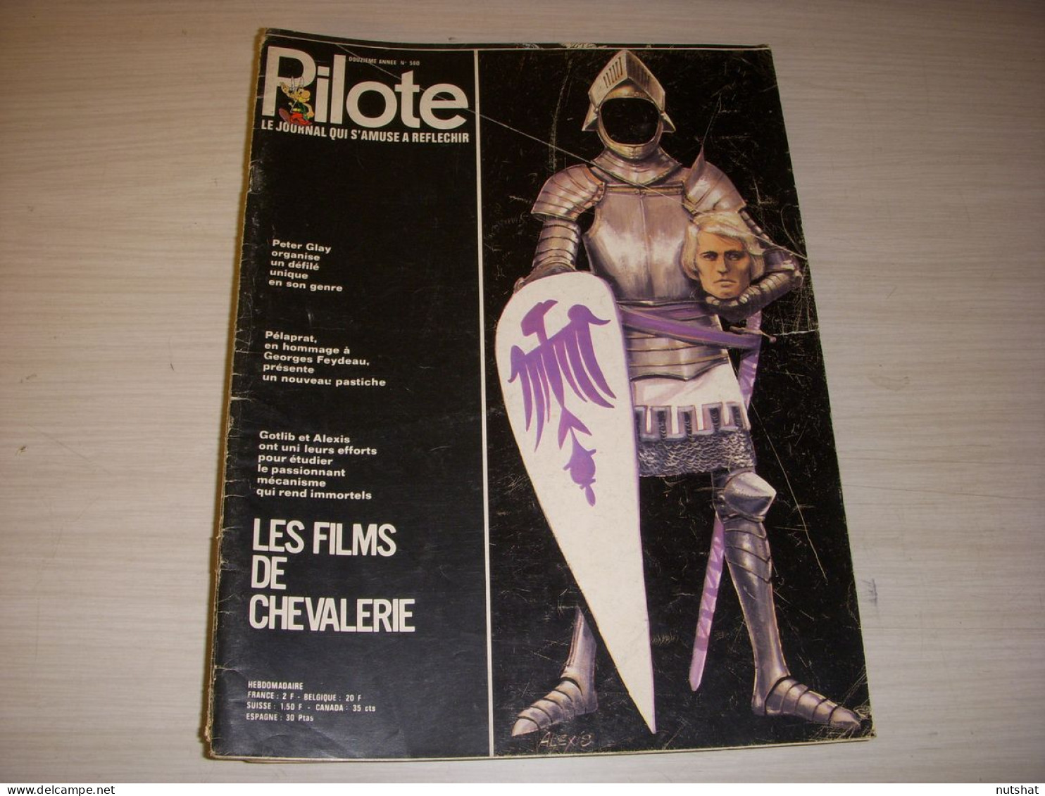 PILOTE 580 17.12.1970 Les FILMS De CHEVALERIE De GOTLIB Et ALEXIS SEMPE - Pilote