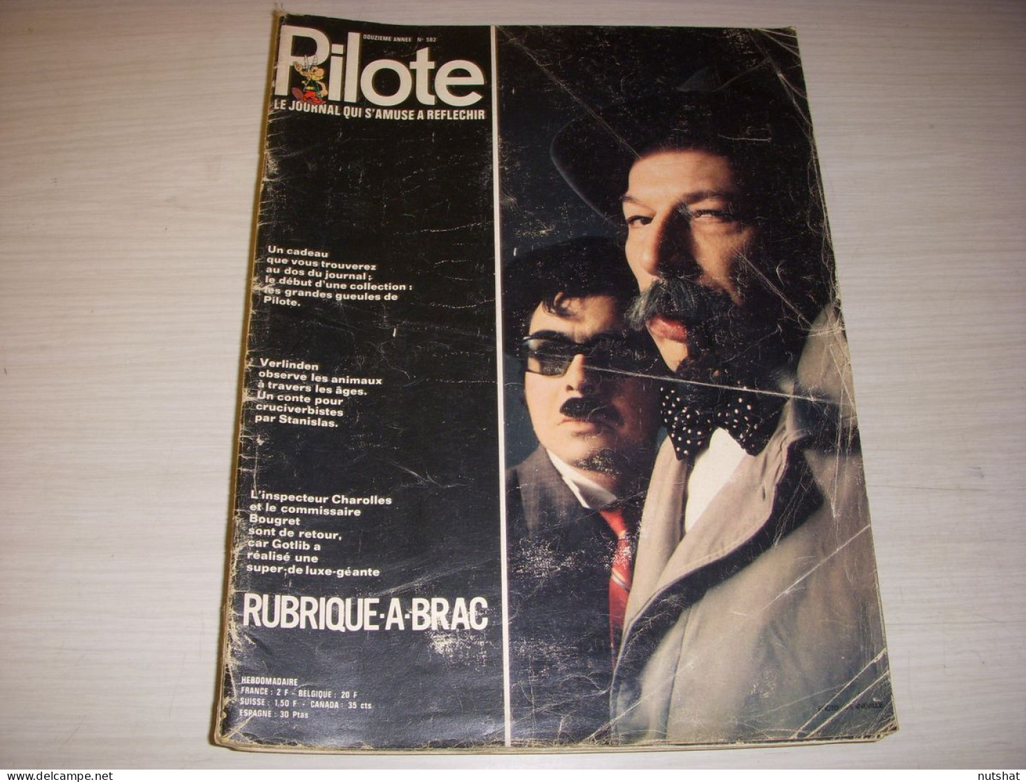 PILOTE 582 31.12.1970 La RUBRIQUE A BRAC Avec BOUGRET Et CHAROLLES De GOTLIB - Pilote