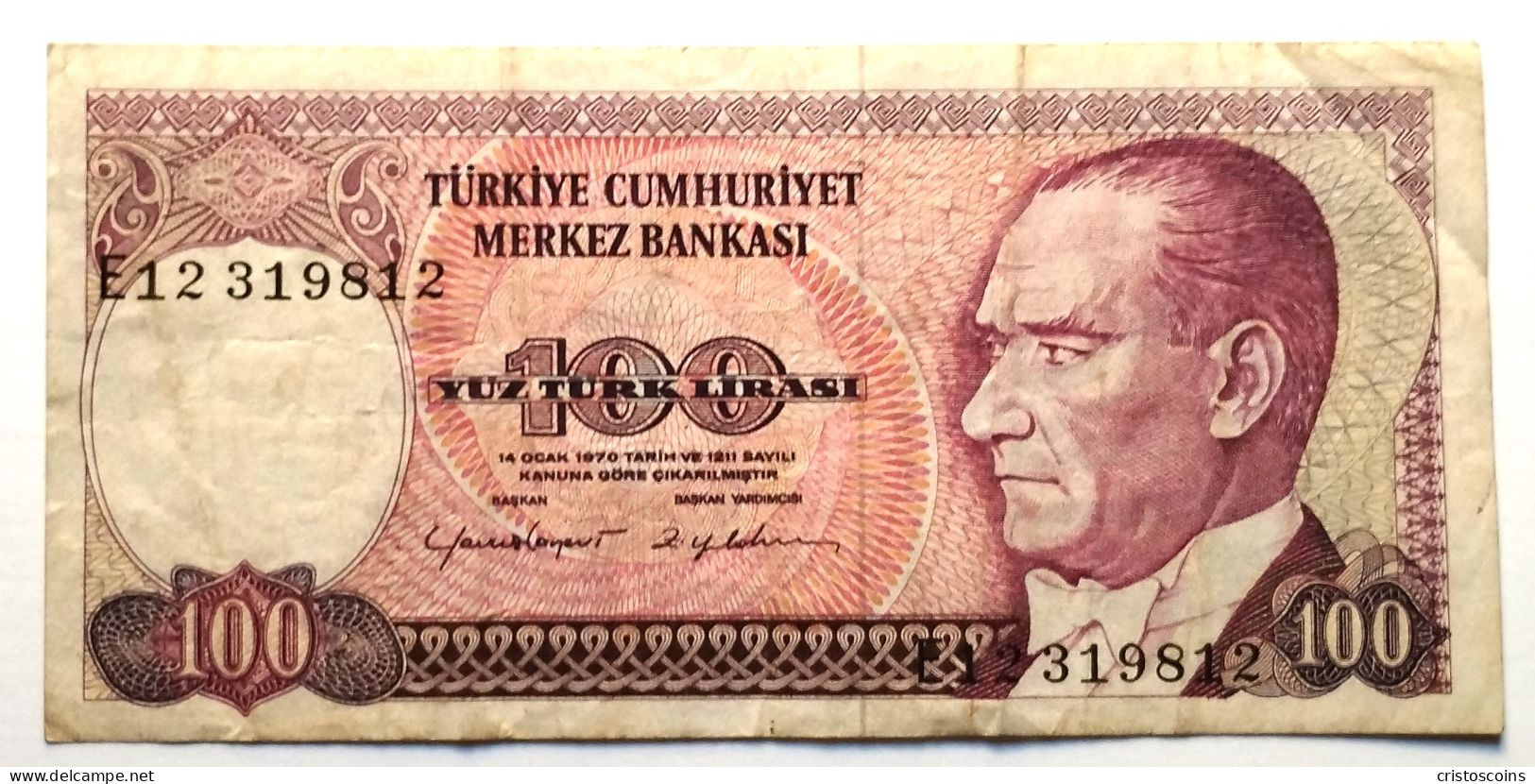 Turchia 100 Lira 1970   (B/78 - Turkije