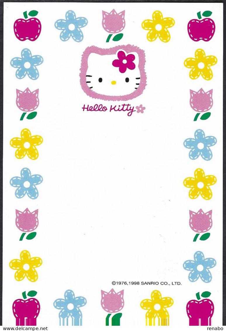 Giappone, Japan 1998, gatta Hello Kitty, cats; 5 Intero Postale, 5 unused postal stationery + their envelope.