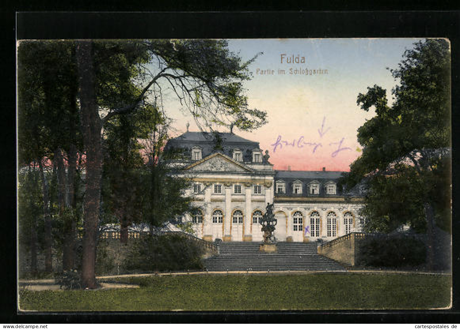 AK Fulda, Partie Im Schlossgarten  - Fulda