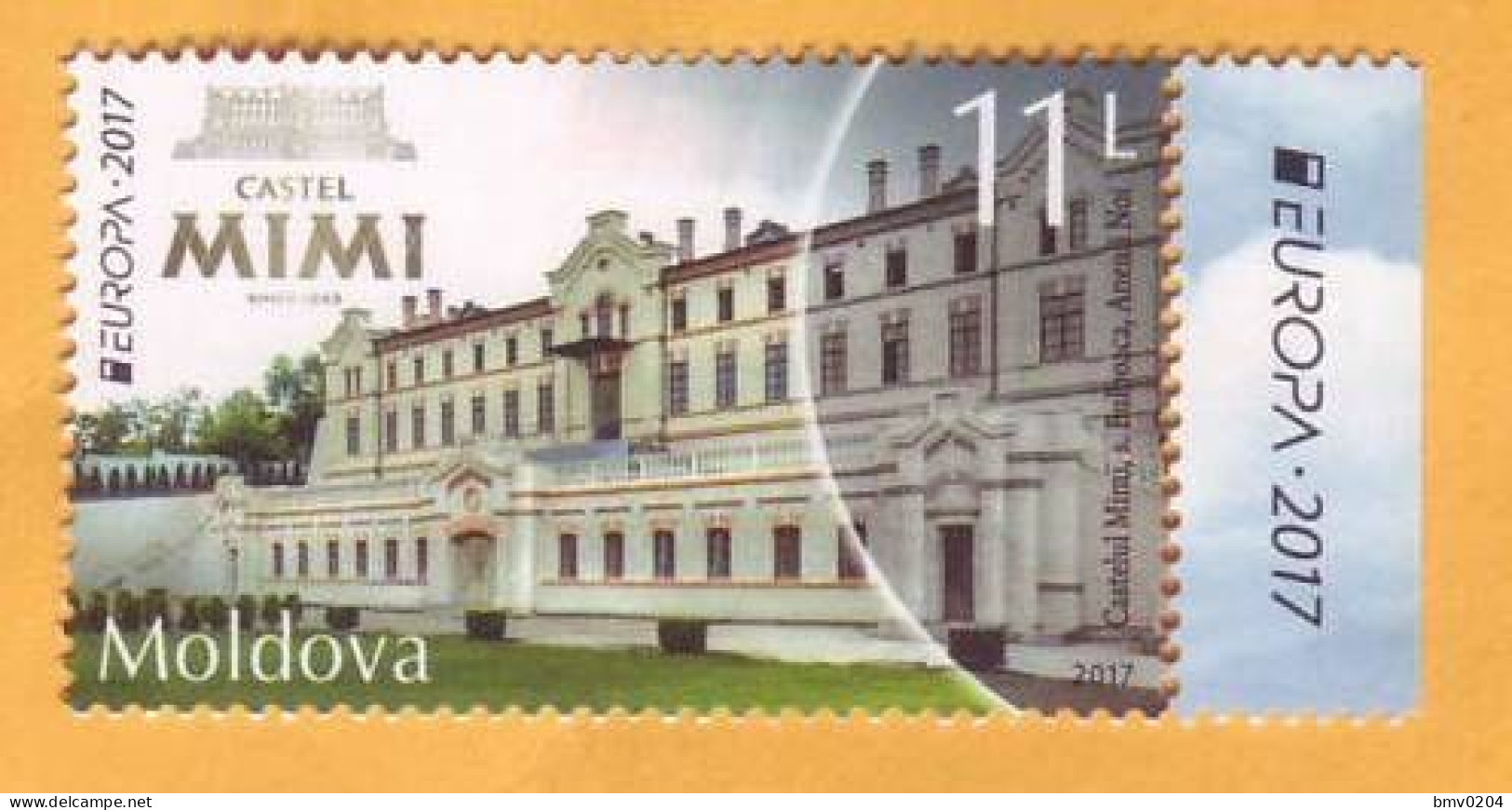 2017 Moldova Moldavie Moldau  Europa - Cept  Castle. Mimi. Bulboaca 1v Mint - 2017