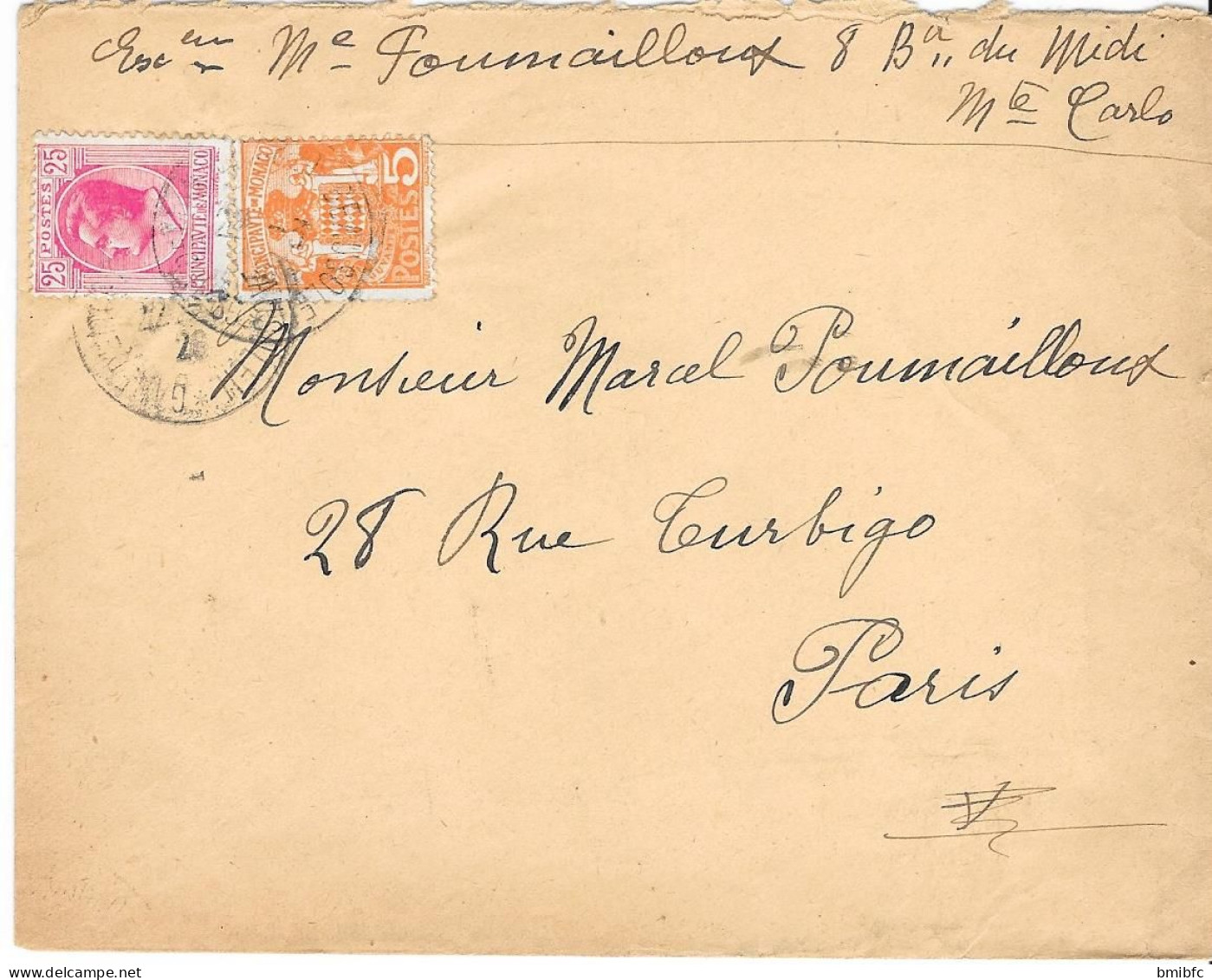 Sur Lettre Pour Paris Au  28 Rue Turbigo - Lettres & Documents