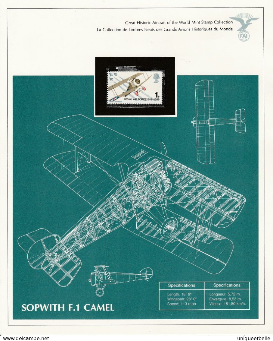 SUPERBE COLLECTION sur L'AVIATION, avec certificat d'authenticité.