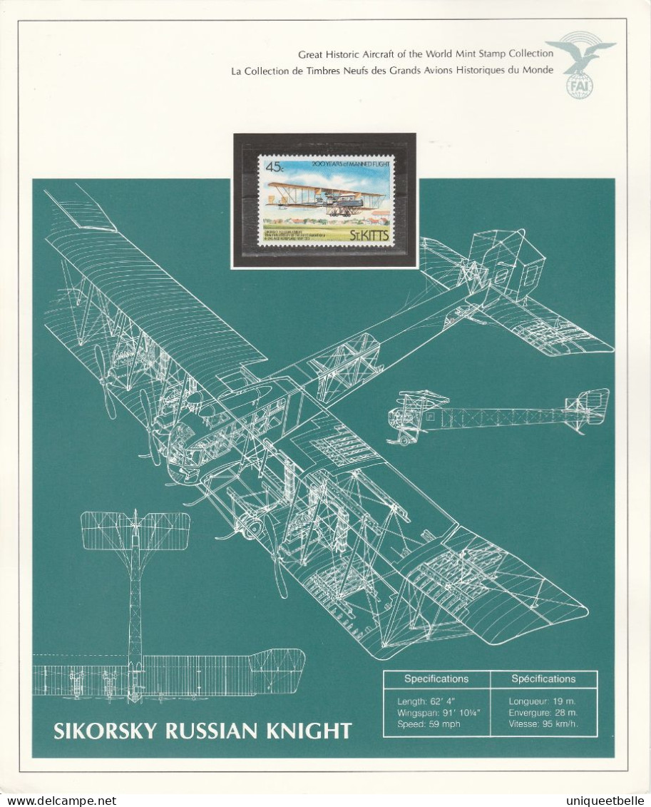 SUPERBE COLLECTION sur L'AVIATION, avec certificat d'authenticité.