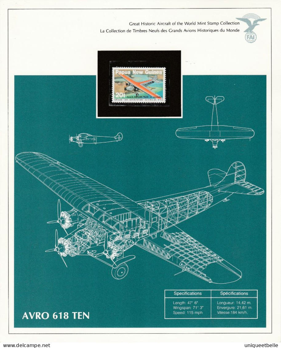 SUPERBE COLLECTION sur L'AVIATION, avec certificat d'authenticité.