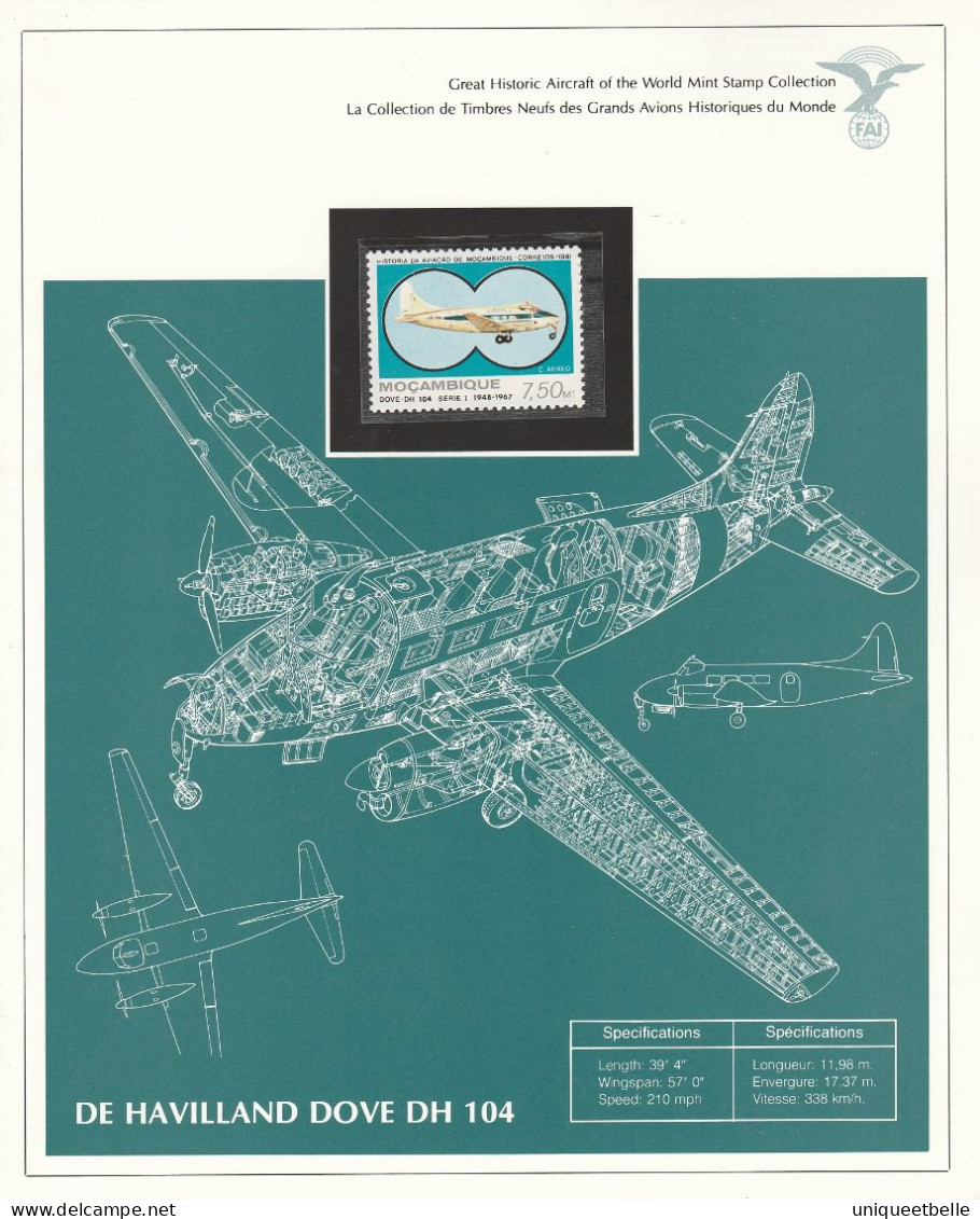 SUPERBE COLLECTION sur L'AVIATION, avec certificat d'authenticité.