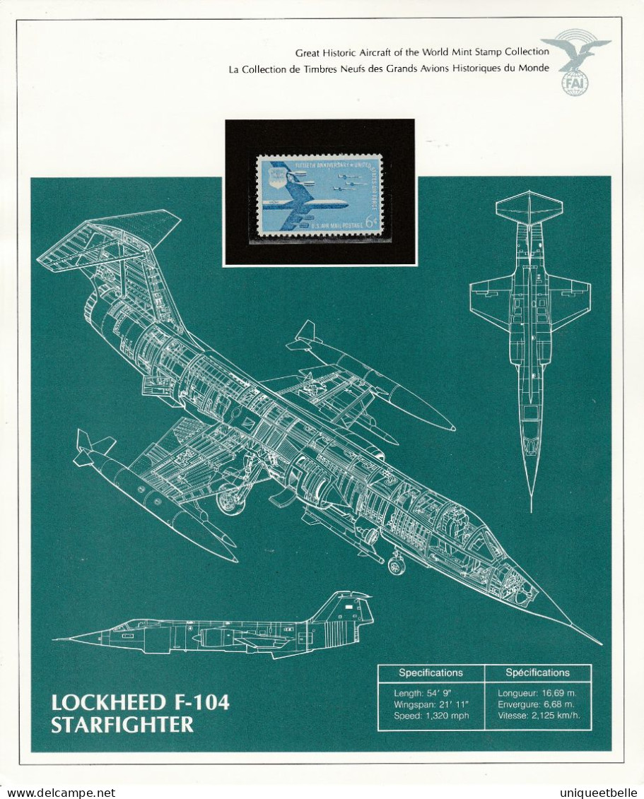 SUPERBE COLLECTION sur L'AVIATION, avec certificat d'authenticité.