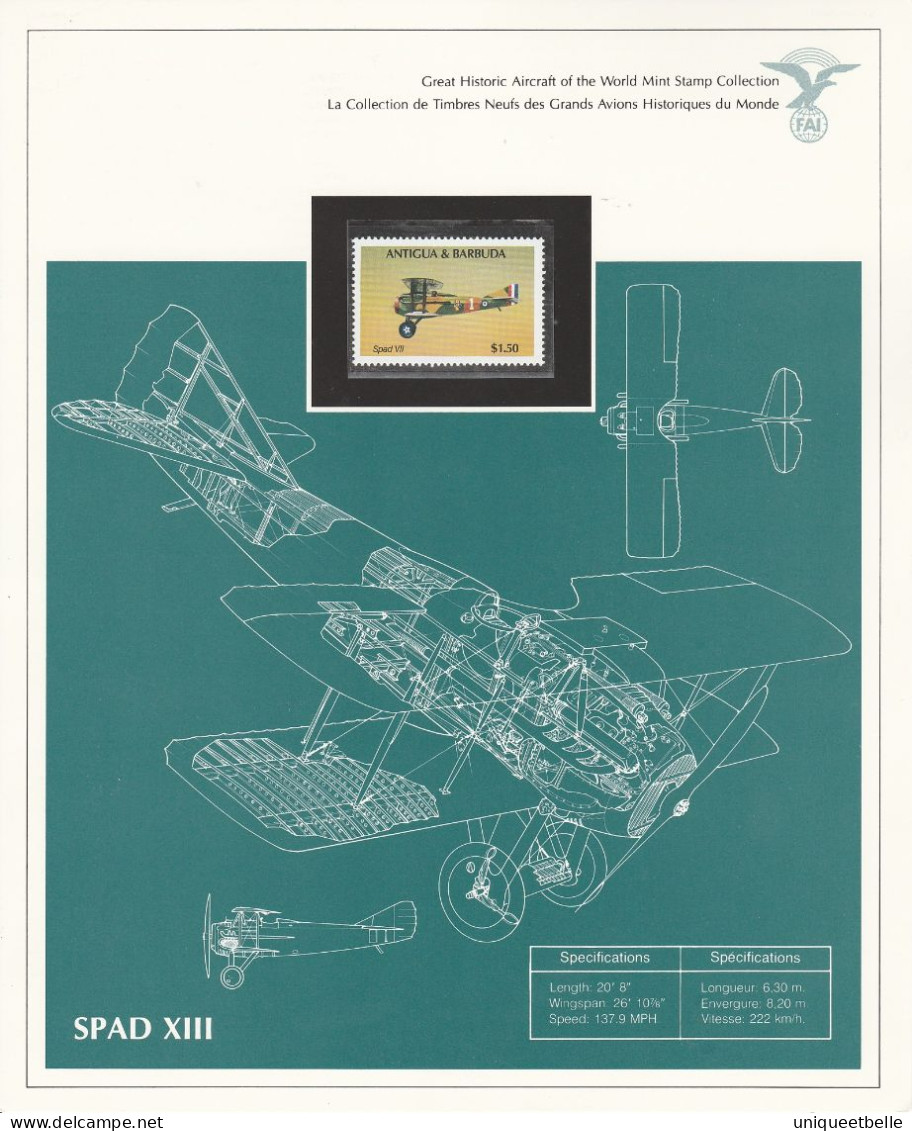 SUPERBE COLLECTION sur L'AVIATION, avec certificat d'authenticité.