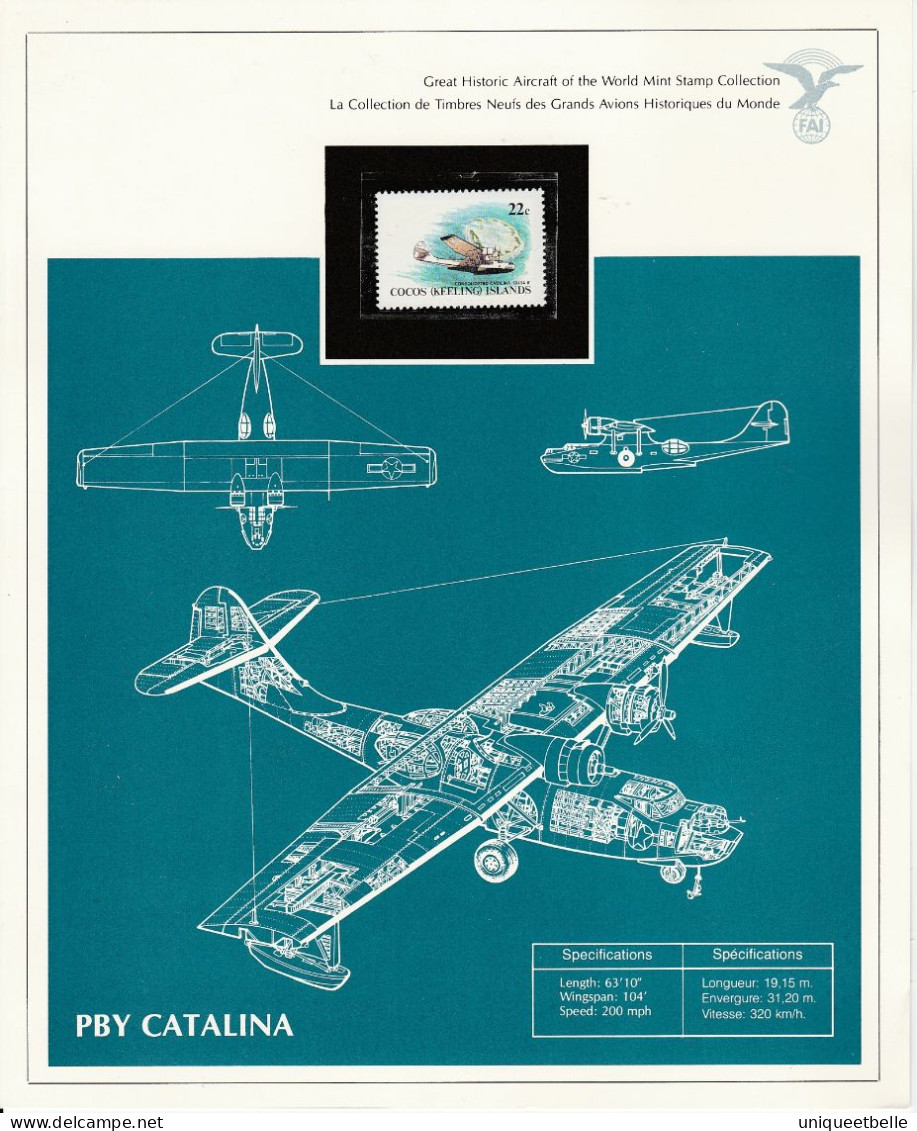 SUPERBE COLLECTION sur L'AVIATION, avec certificat d'authenticité.