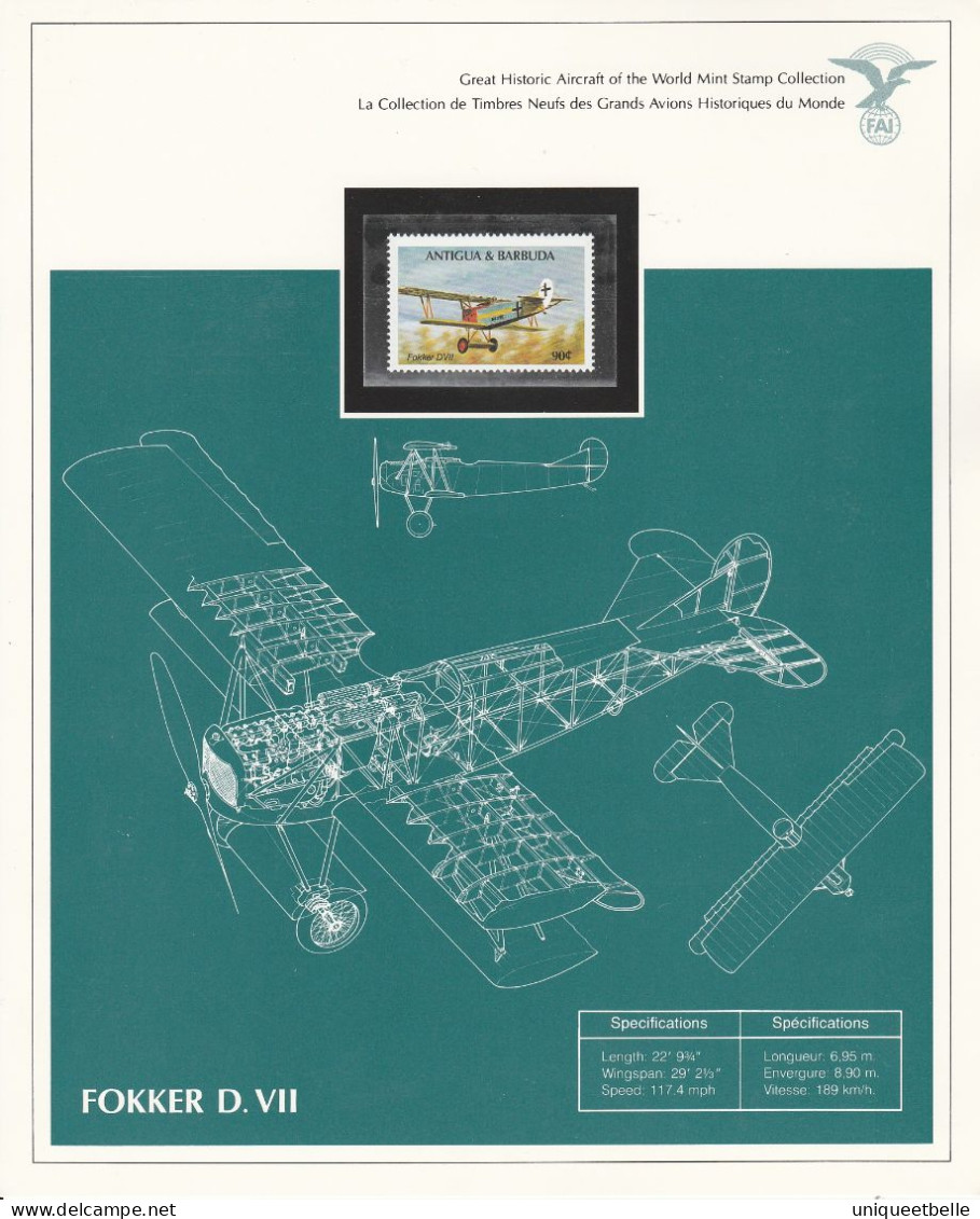 SUPERBE COLLECTION sur L'AVIATION, avec certificat d'authenticité.