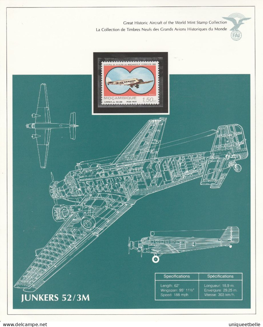 SUPERBE COLLECTION sur L'AVIATION, avec certificat d'authenticité.