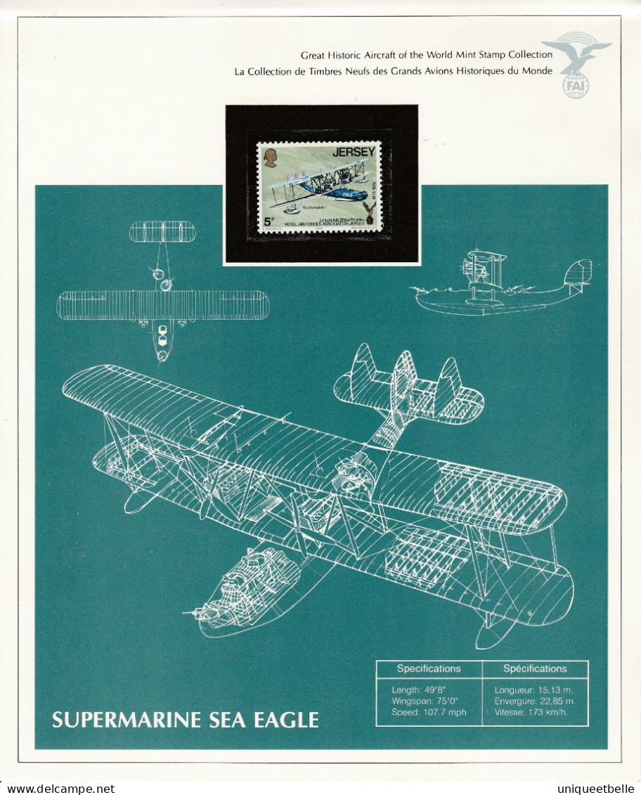 SUPERBE COLLECTION sur L'AVIATION, avec certificat d'authenticité.