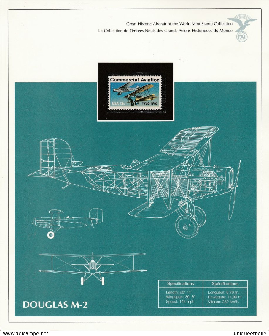 SUPERBE COLLECTION sur L'AVIATION, avec certificat d'authenticité.