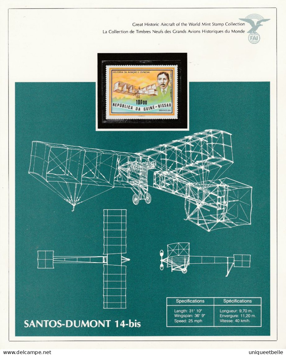 SUPERBE COLLECTION sur L'AVIATION, avec certificat d'authenticité.