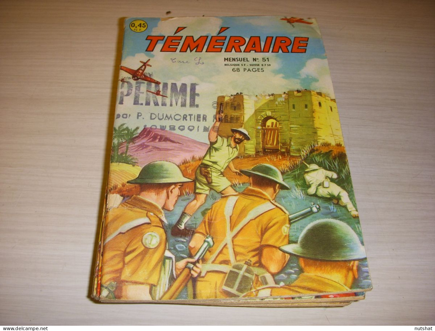 BD Pt Format TEMERAIRE N° 51 12.1962 Ed ARTIMA BD Pilar SANTOS HOMME GRENOUILLE - Otras Revistas