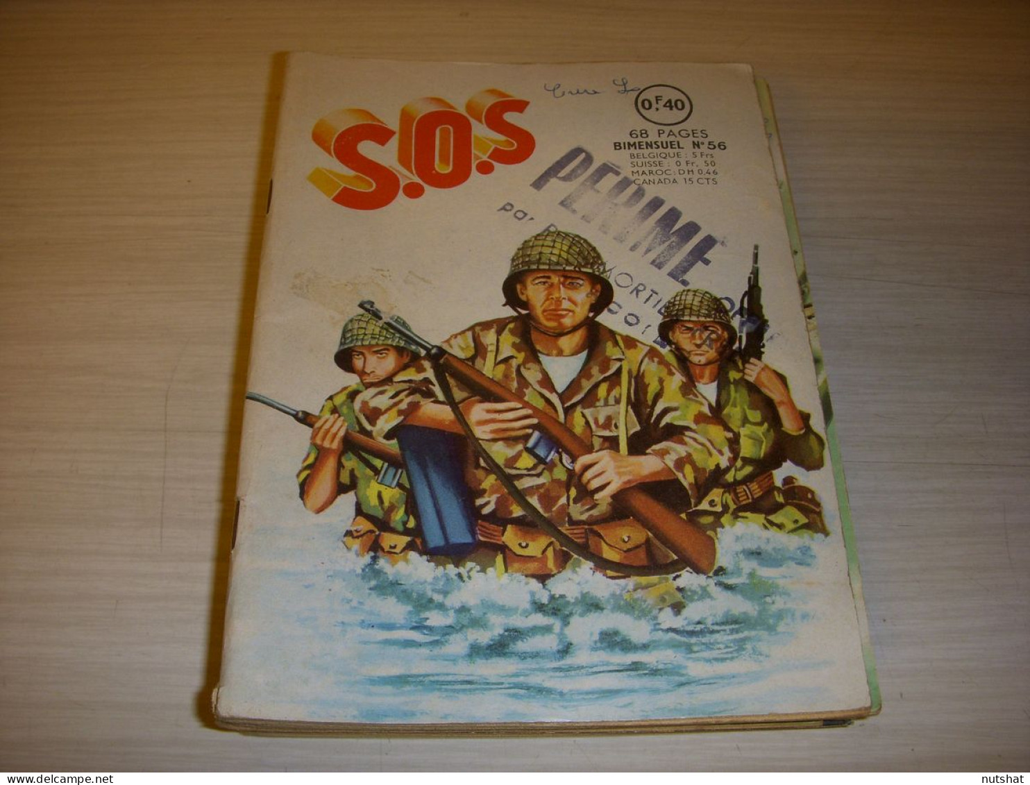 BD Pt Format S.O.S N° 56 1963 Editions AREDIT ARTIMA BD GUERRE - Autre Magazines