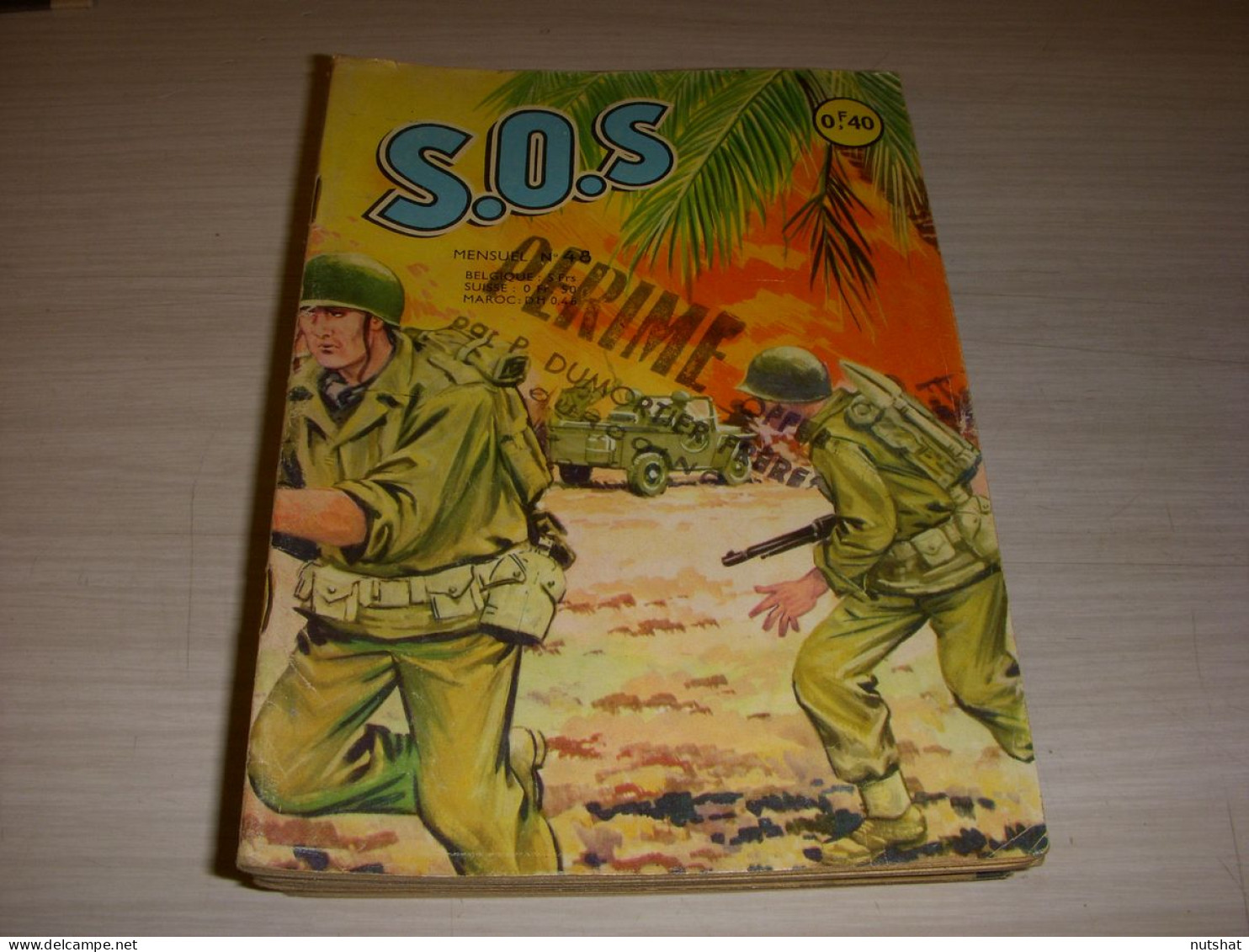 BD Pt Format S.O.S N° 48 1963 Editions AREDIT ARTIMA BD GUERRE - Autre Magazines