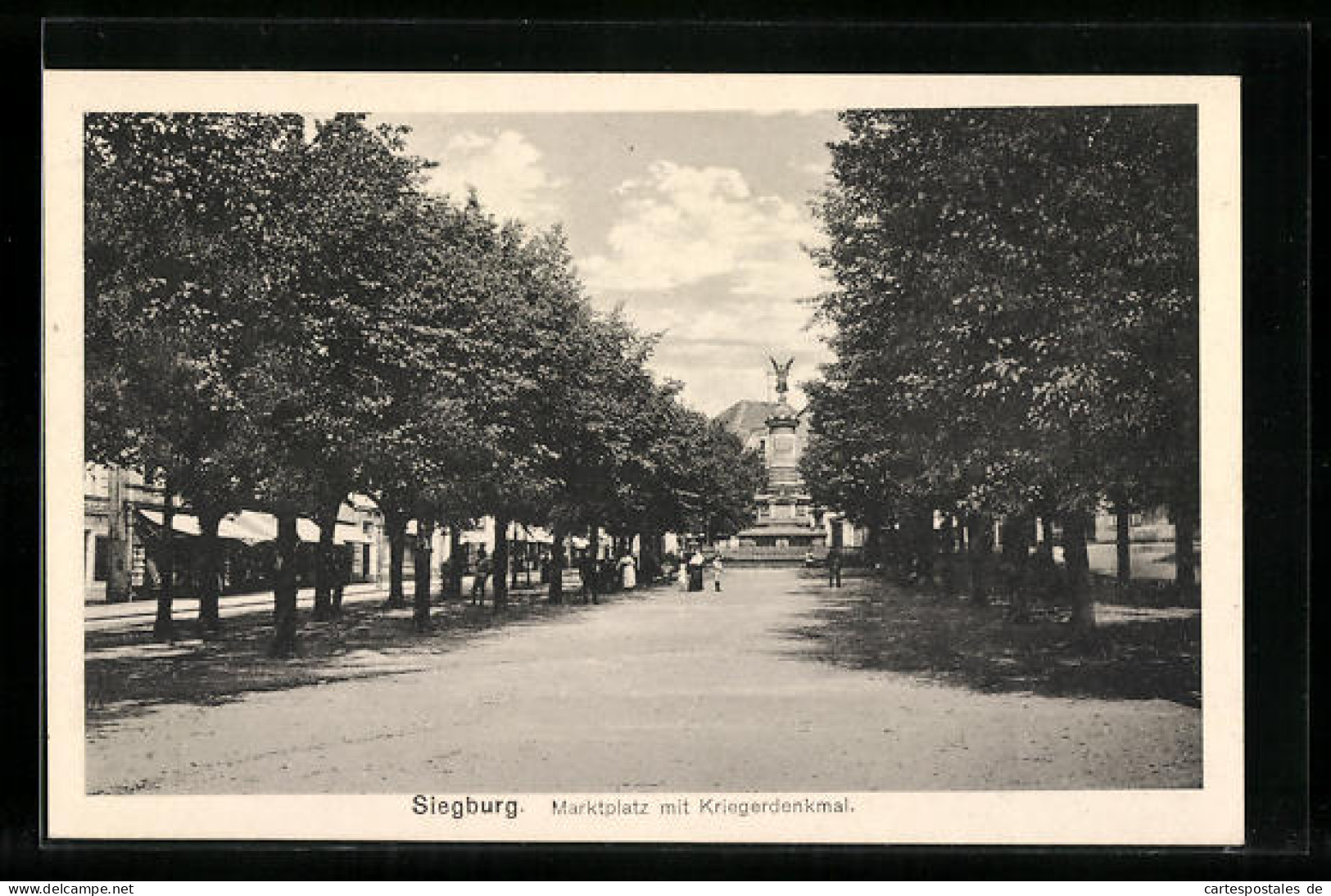 AK Siegburg, Marktplatz Mit Dem Kriegerdenkmal  - Siegburg