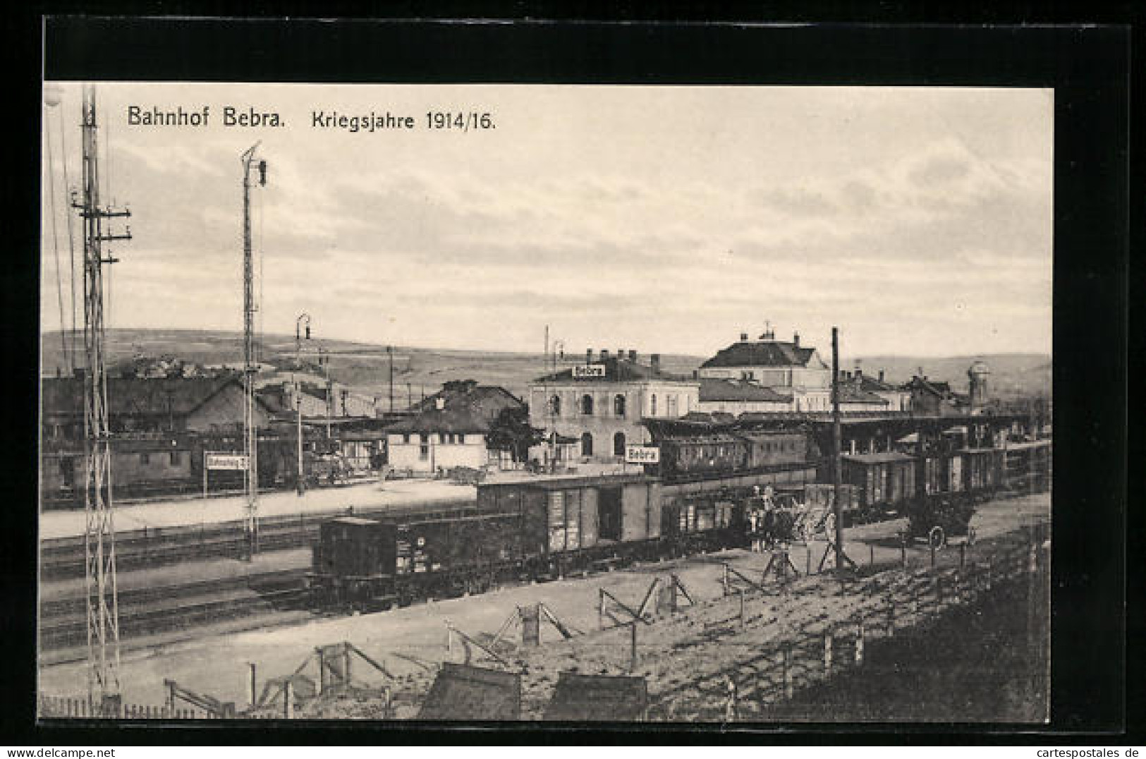 AK Bebra, Der Bahnhof In Den Ersten Kriegsjahren  - Bebra
