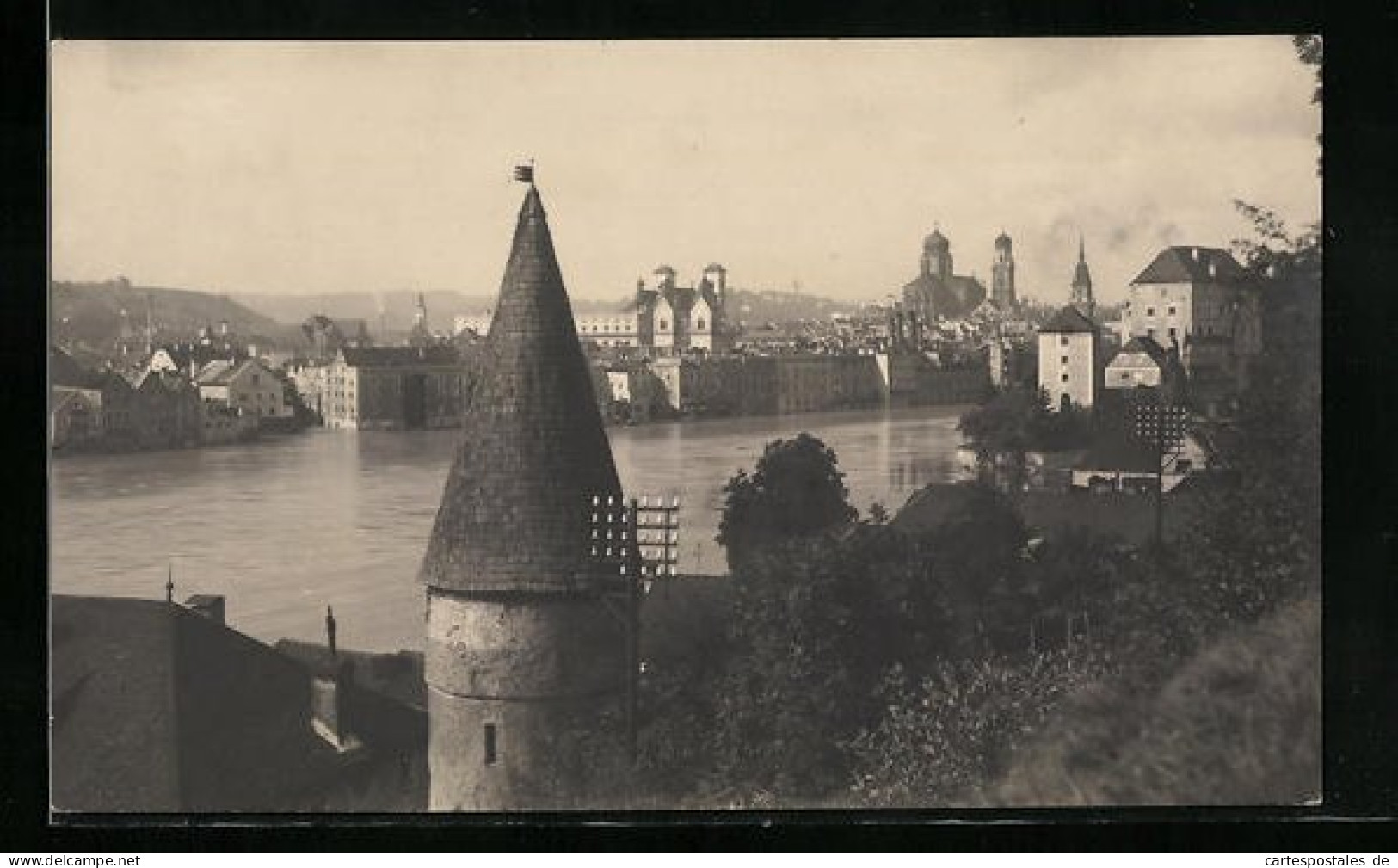 AK Passau, Ort Wird überschwemmt, Hochwasser  - Floods