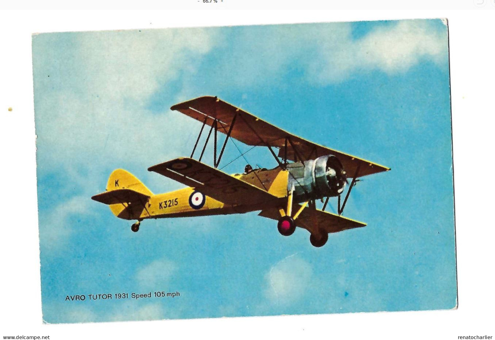 Avro Tutor 1931.Speed 105 - 1919-1938: Entre Guerres