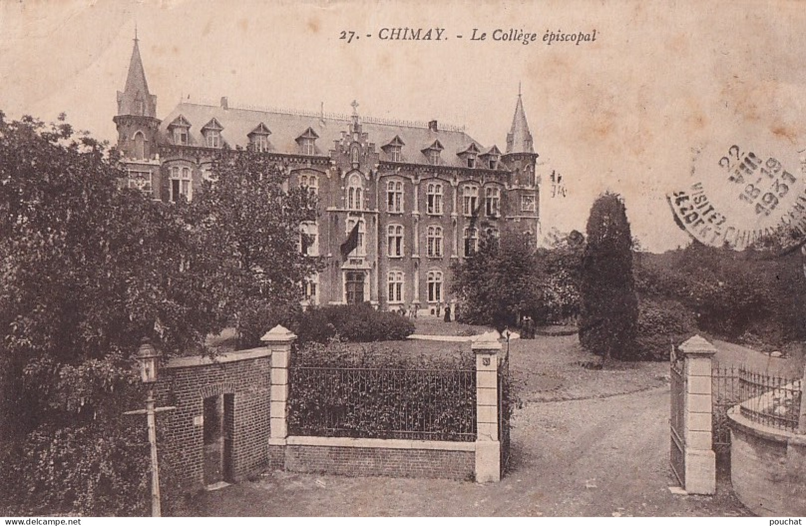 A3- CHIMAY - LE COLLEGE EPISCOPAL - ( 2 SCANS ) - Chimay