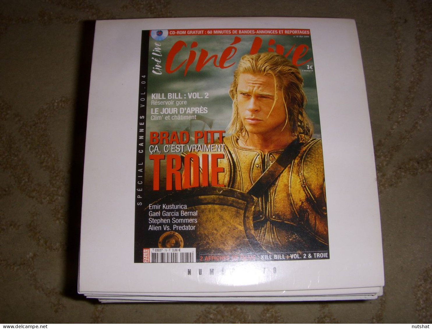 CD PROMO BANDES ANNONCES FILM CINE LIVE 79 05.2004 BRAD PITT TROIE PUB STARSKY - Sonstige Formate